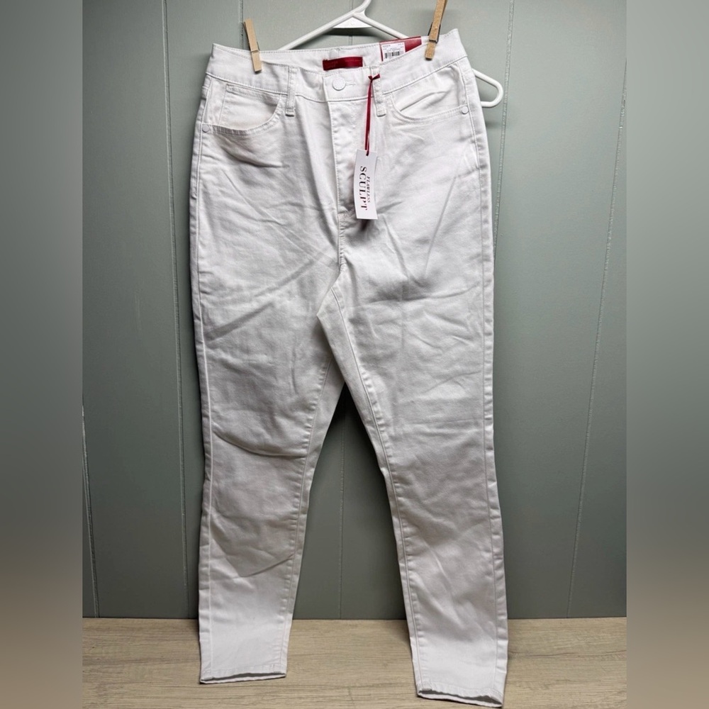 Jennifer Lopez Curvy Flawless Sculpt Jeans White Size 10 NWT